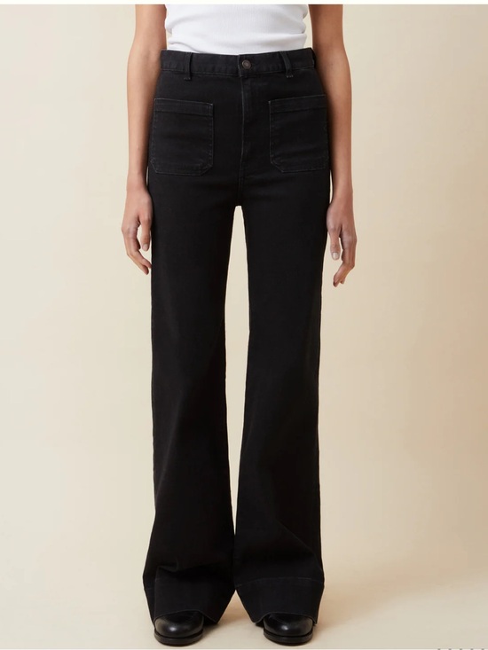 Jeanerica Denim - JEANERICA St Monica Black 2 Weeks High-Rise Wide-Leg Women's Jeans Size 29